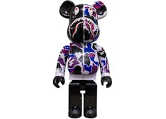 Bearbrick x Bape Shark Hong Kong 15th Anniversary 1000% Purple Camo